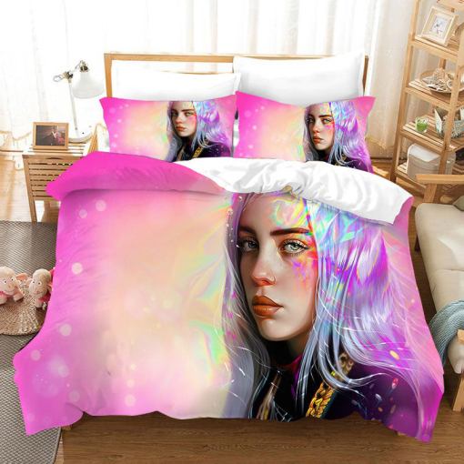 Billie Eilish Bellyache 55 Duvet Cover Pillowcase Home Decor 3D Bedding Set Decor 7279