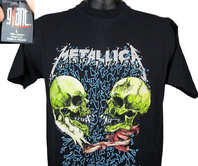 Vintage Deadstock Metallica T Shirt (l) Tour Concert Pushead Sad But True Slayer 7721