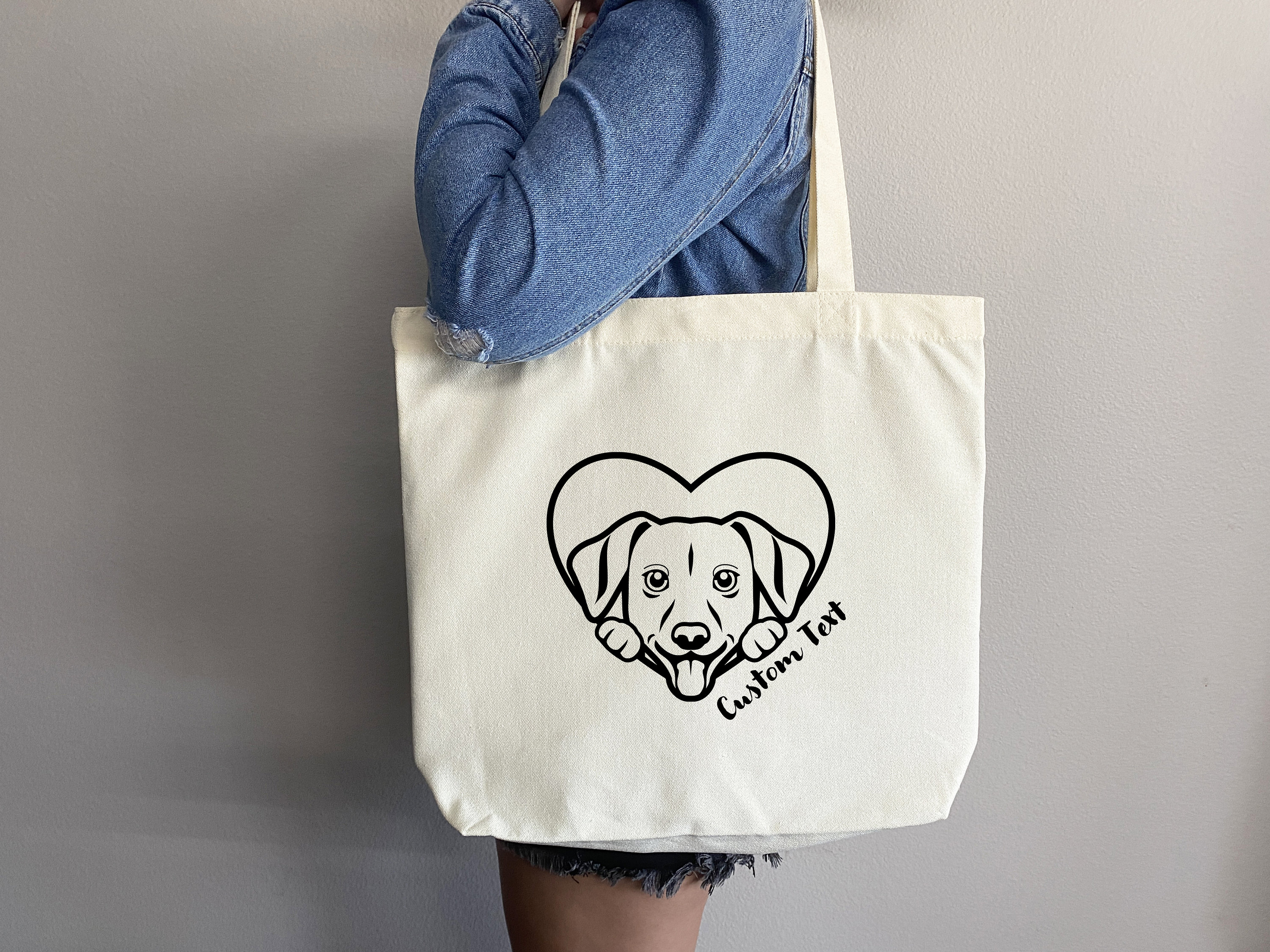 Puppy Bag, Puppy Tote Bag, Mini Pinscher Bag, Cute Tote Bag, Dog Bag, Dog Mom Tote Bag, Custom Pet Bag, Dog Lover Gift, Gift for Dog Mom