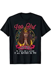 Leo Zodiac Birthday Black Queen Mean AF Vintage Burnout T-Shirt