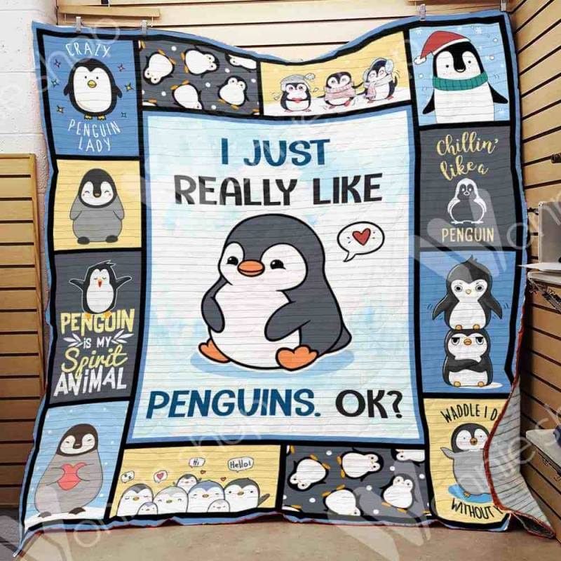 fluffy penguin blanket