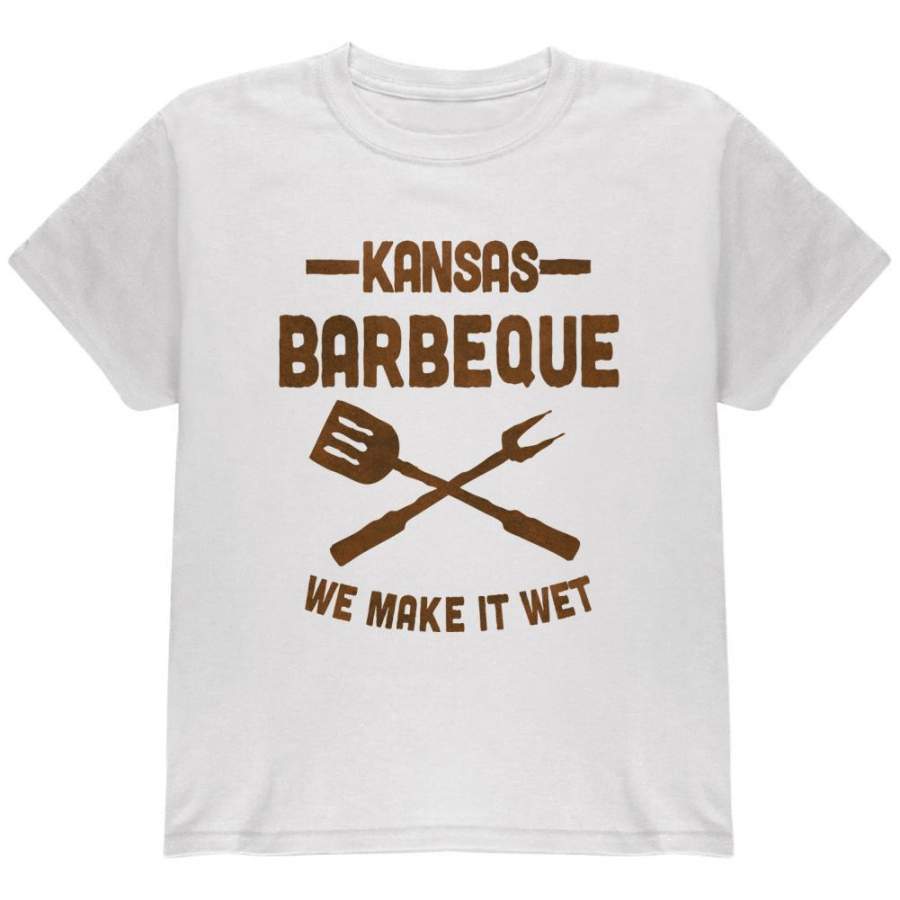 Kansas City Barbeque Make It Wet Youth T Shirt