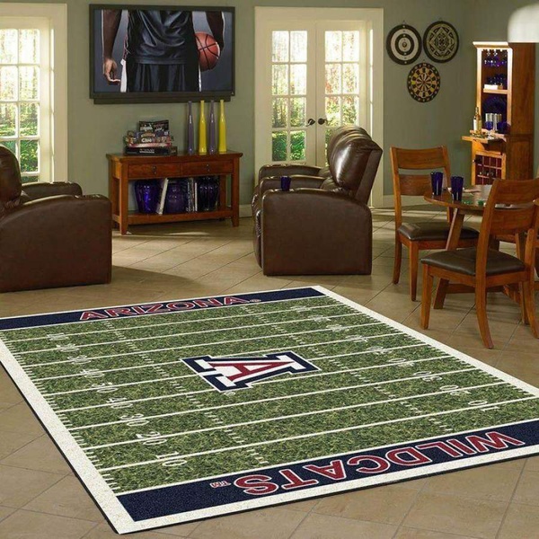 Arizona Wildcats Home Field Area Rug / Football Floor Decor F102153