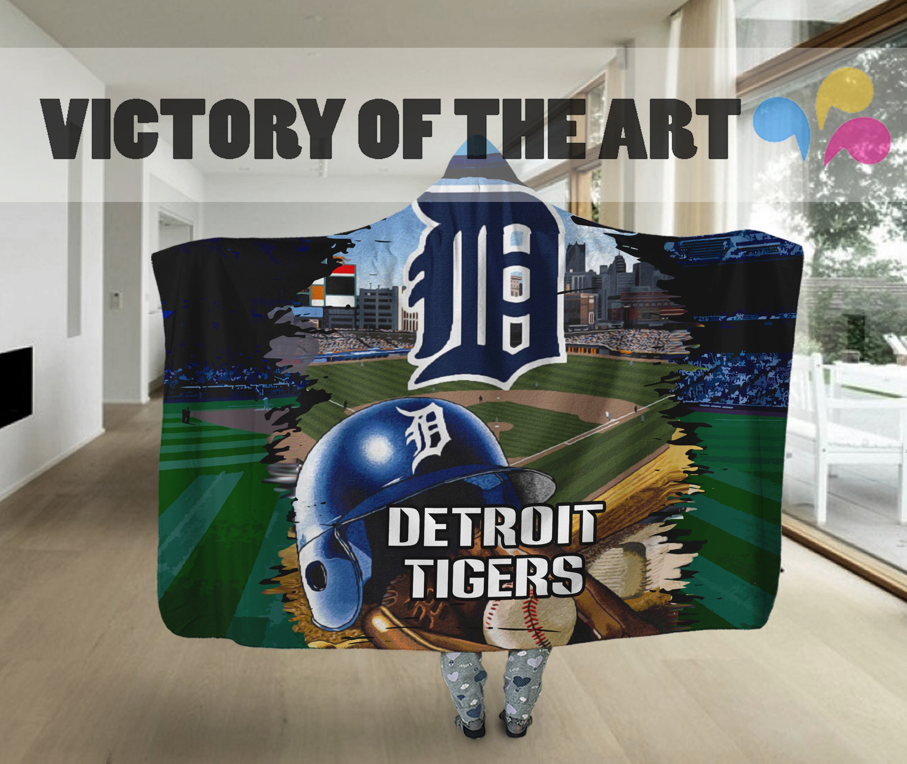 Special Edition Detroit Tigers Home Field Advantage Hooded Blanket