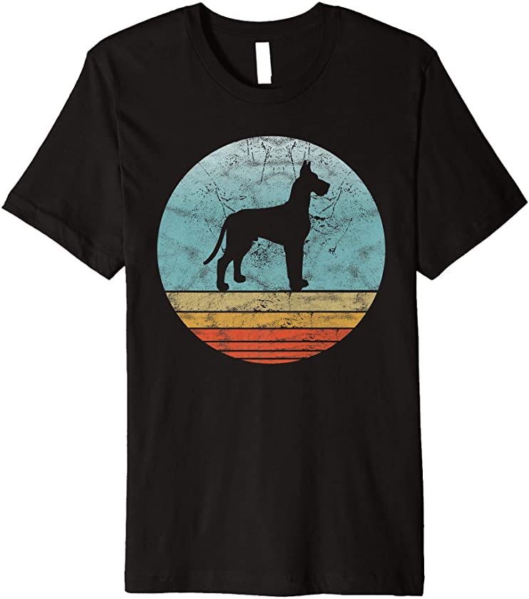 Retro Great Dane Dog Breed Vintage Style Animal Dogs Lover Premium T-Shirt