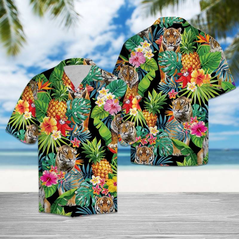 Hiding Tiger Hawaiian Shirt Ha60691