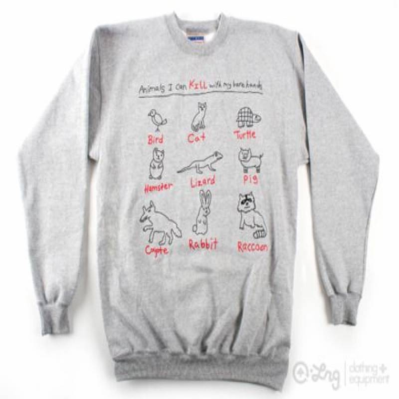 animal i can kill with my bare hands sweatshirt (BSM)