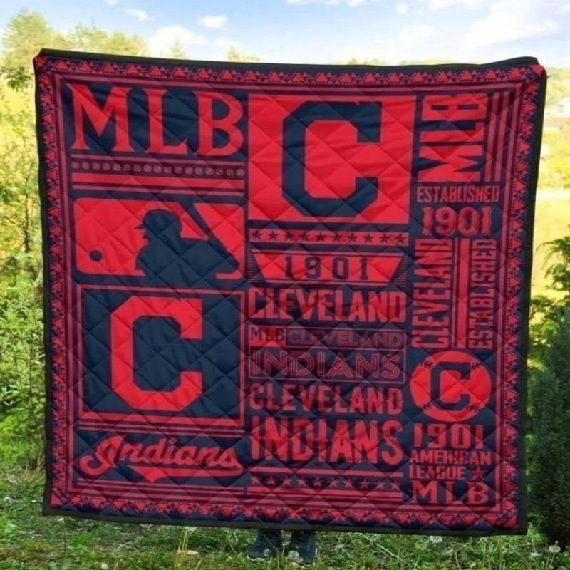 Cleveland Indians Quilt Blanket Special Fan Gift Idea MN09