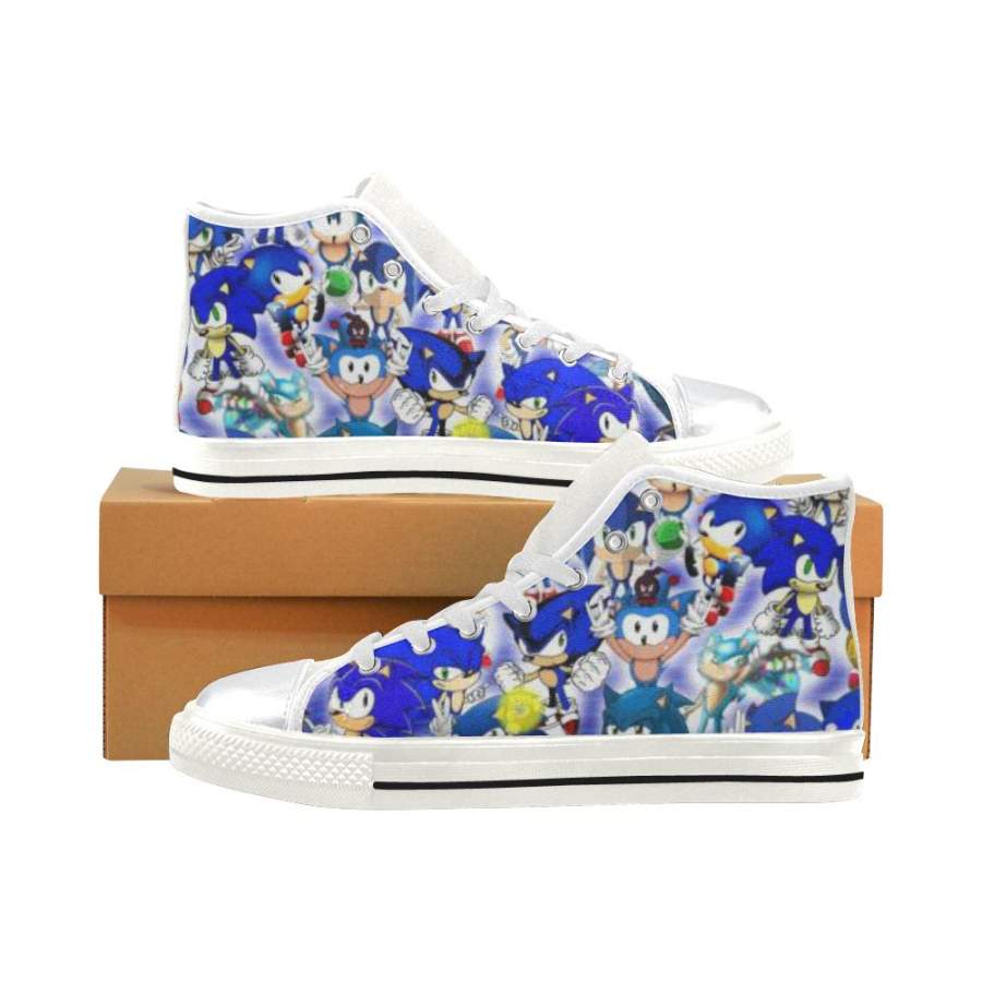 Sonic The Hedgehog High Top Canvas Shoes for Kid