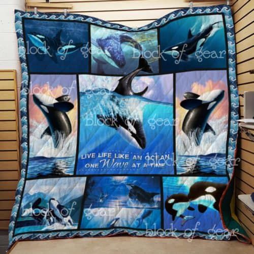 Whale Cl2100612Mdq Quilt Blanket