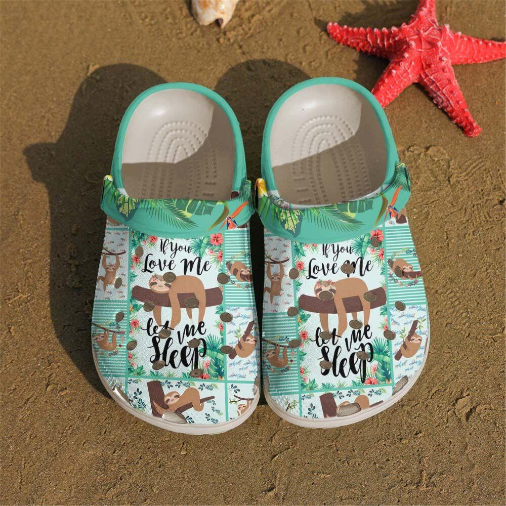 Sloth Personalized Clog, Custom Name, Text, Color, Number Fashion Style For Women, Men, Kid, Print 3D Sloth Tree