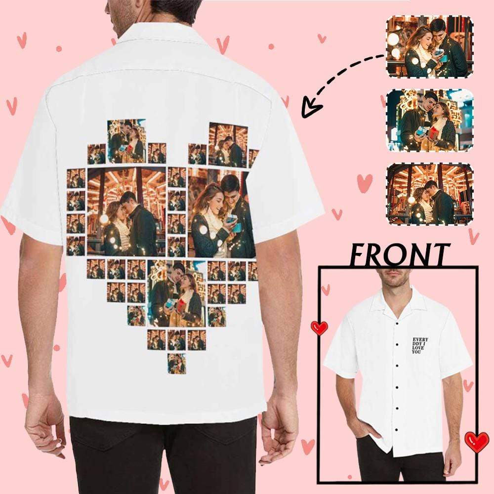 Custom Photo Everyday I Love You All Over Print Hawaii Shirt Ha29230