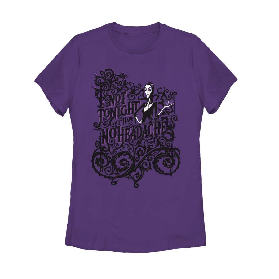 Addams Family Women’s Morticia No Headache  T Shirt