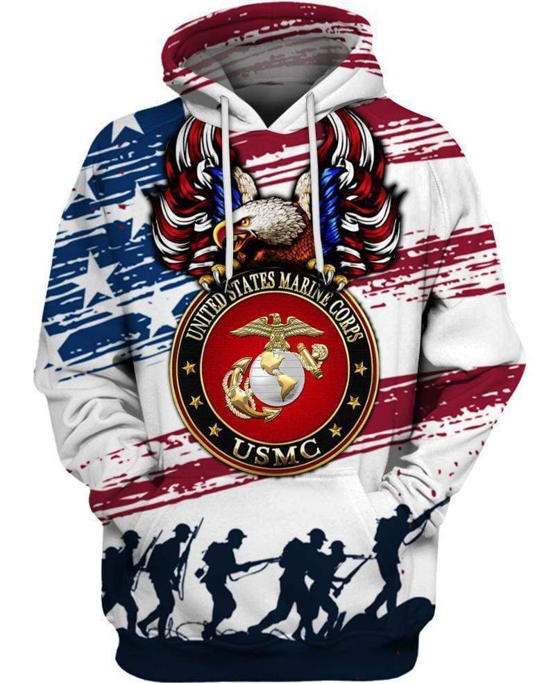 US Marine Corps Veteran Hoodie 3D #H