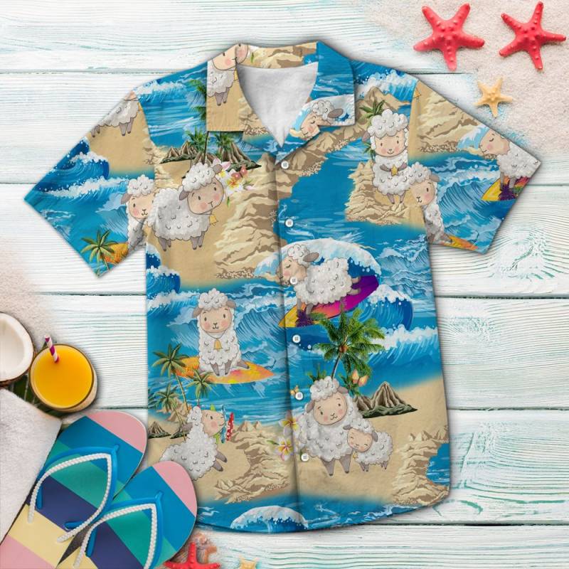 Sheep Summer Vacation Hawaii Shirt Ha67009