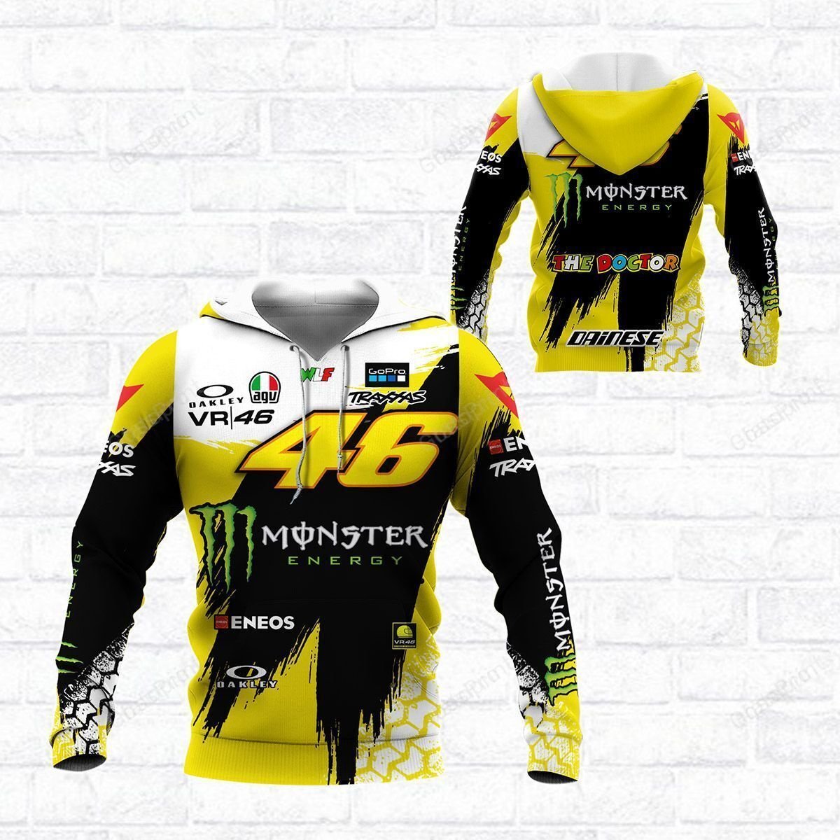 3D ALL OVER VR46 YZ SHIRTS VER 8