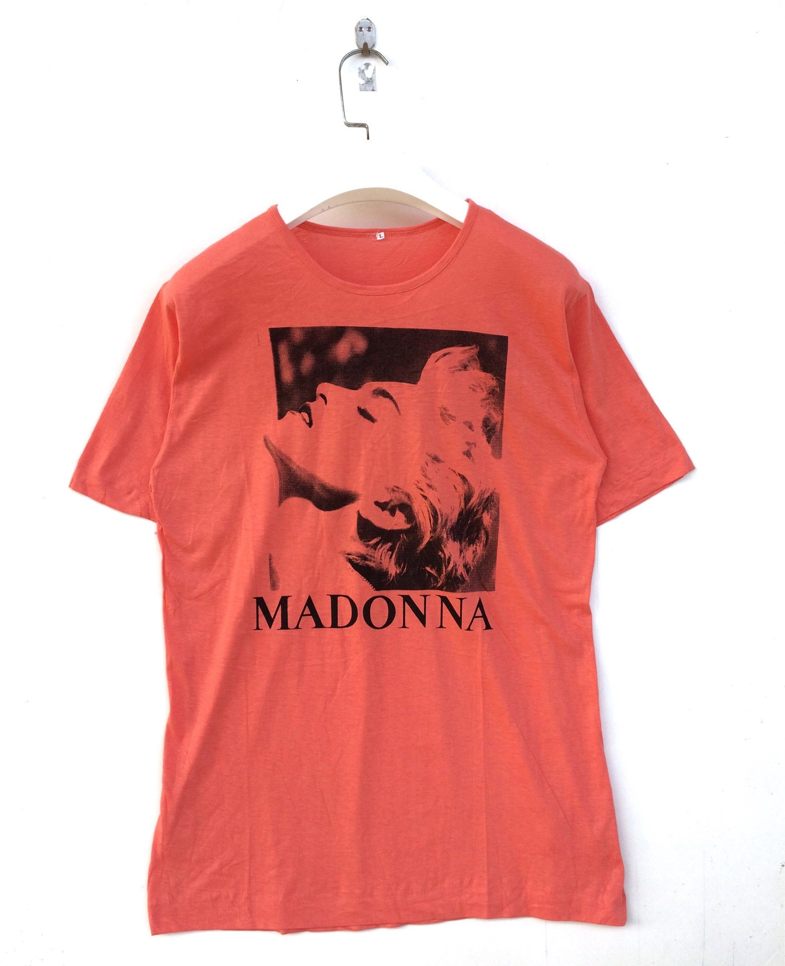 Vtg 90S Madonna Queen Of Pop Icon Musician Singer Soft Shirt Japan Made Rare