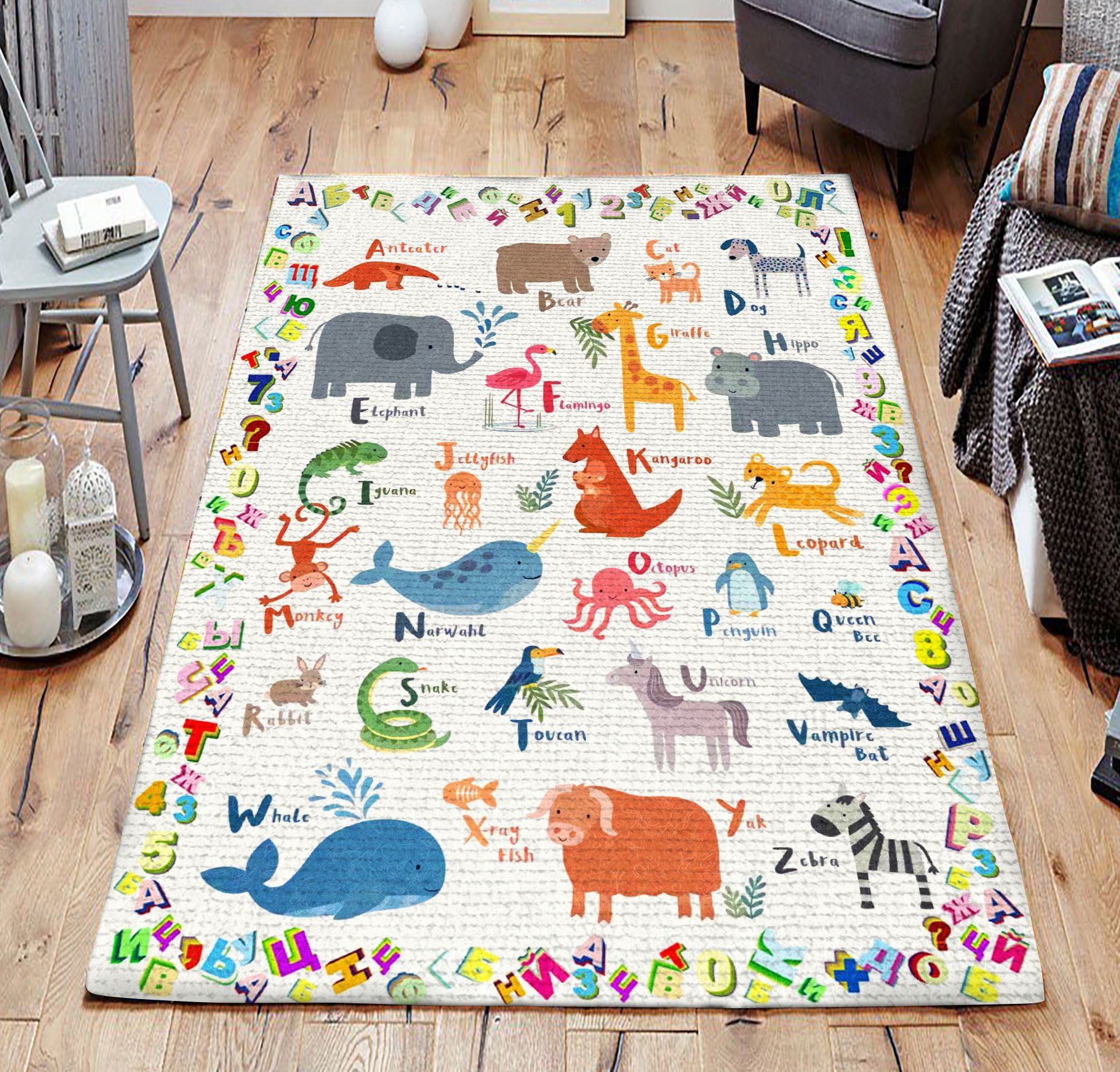 Animal Alphabet Rug HHH250631TN