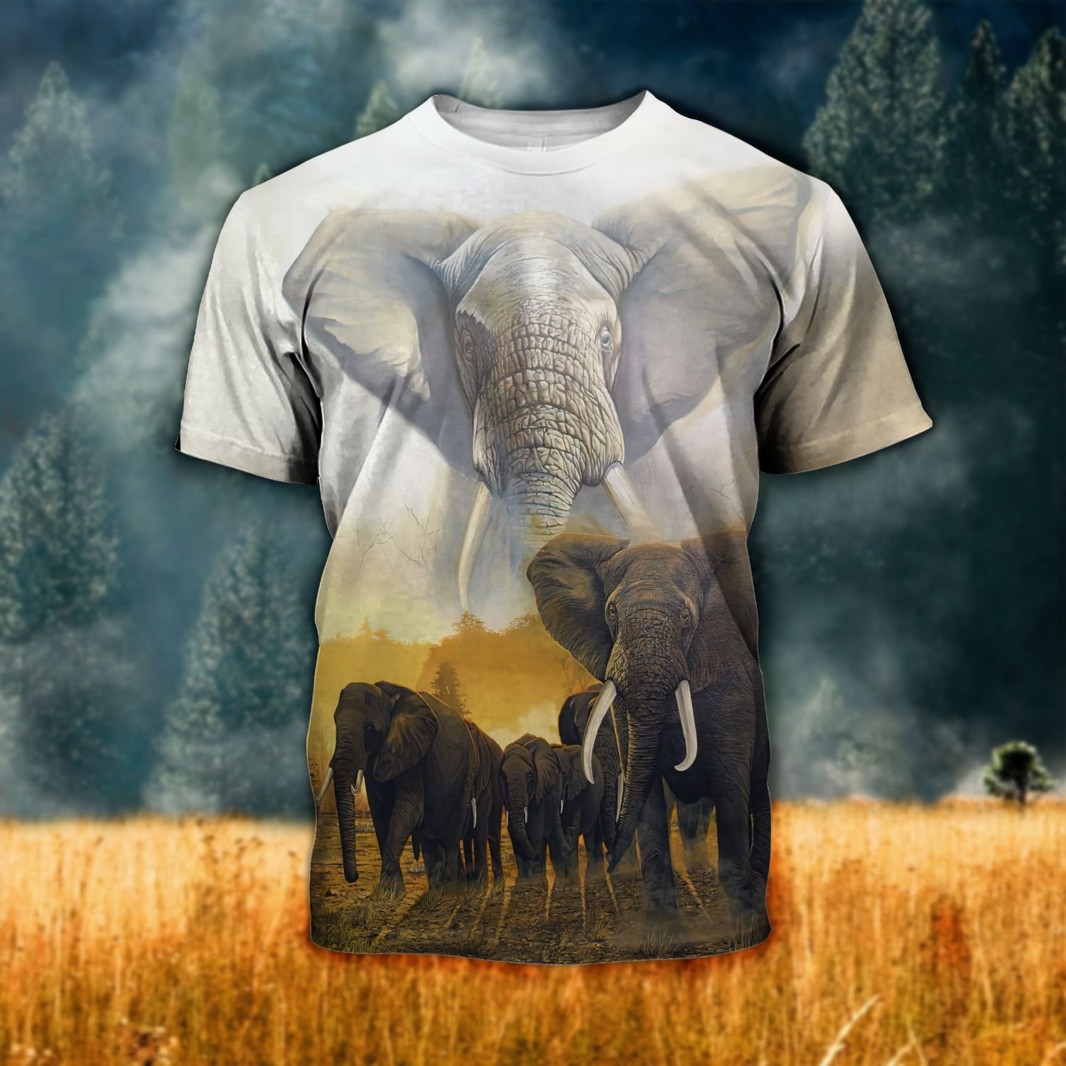 Elephant Ver03 Tthj190721Nvm Unisex 3D T-Shirt All Over Print