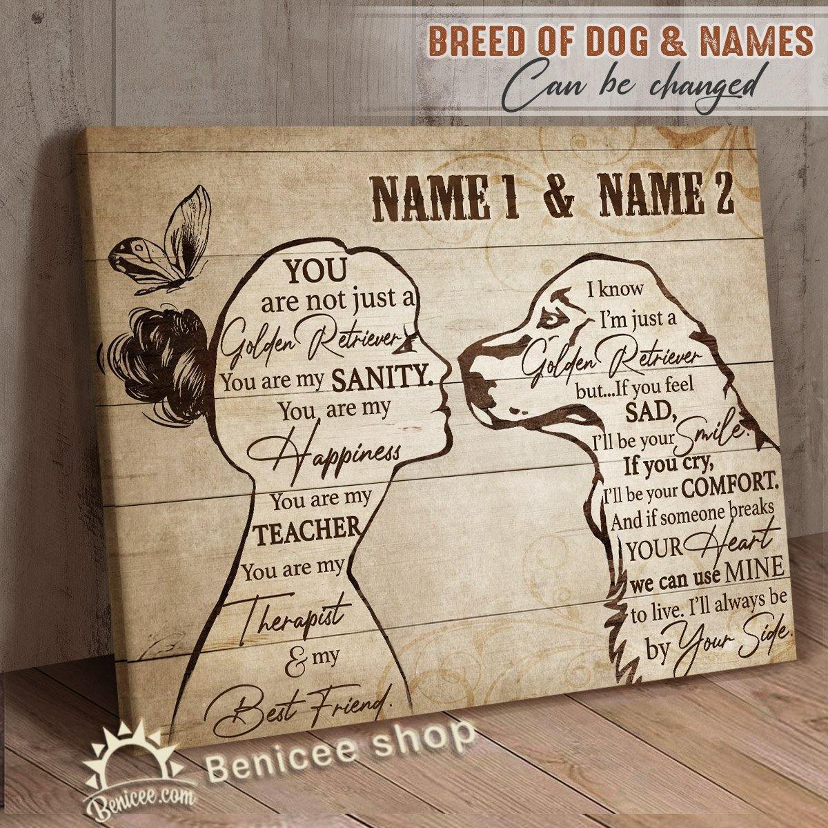 Benicee Personalized Pet Gift Framed Canvas/Wrapped Canvas I’Ll Always Be By Your Side Home Decor