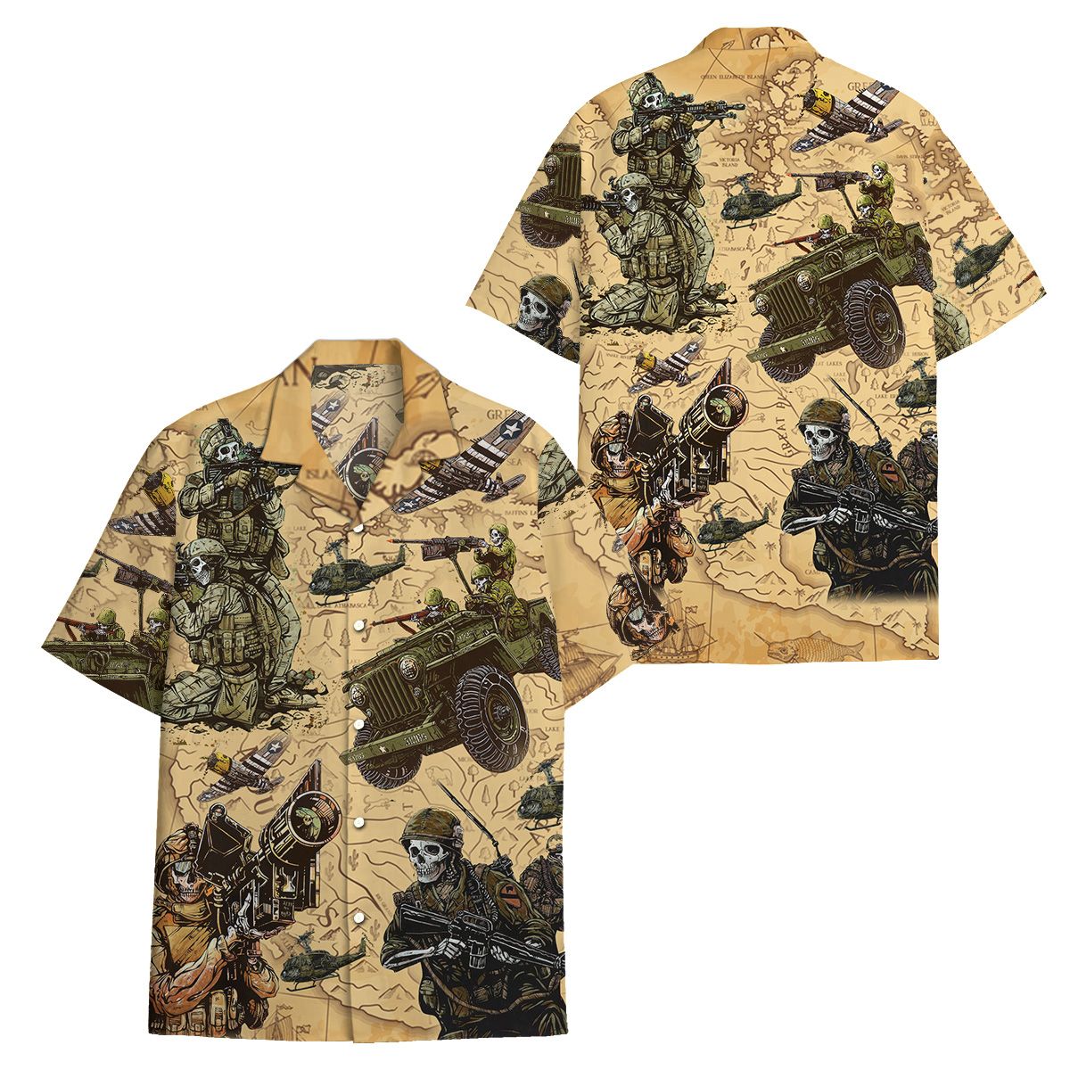 army hawaiian shirt