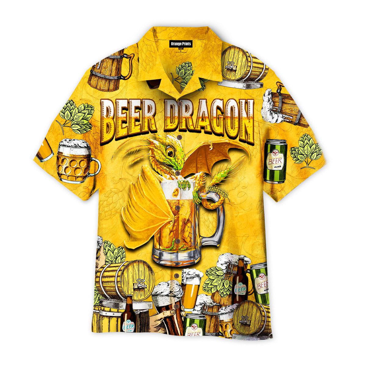 Beer Dragon Drinking Aloha Hawaii Shirts For Men Women Ha93123