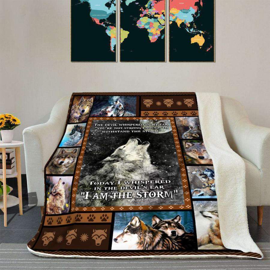 Wolf Blanket Giving People I Am The Storm