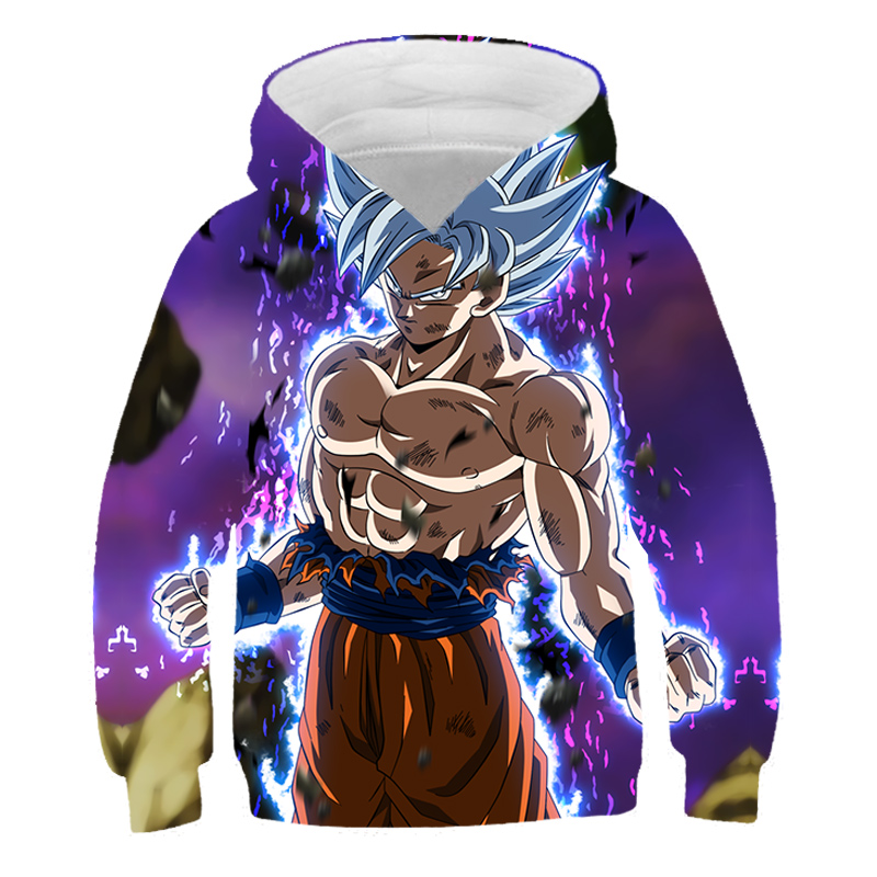 Children Anime Cartoon Dragon-Ball Hoodies Kawaii Clothes Boy Girl 3D Hooded Sweatshirts Kids Autumn Spring Pullover Streetwear alx