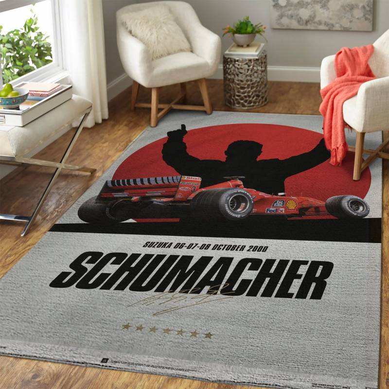 Ferrari F1 2000 Michael Schumacher Japan Rug