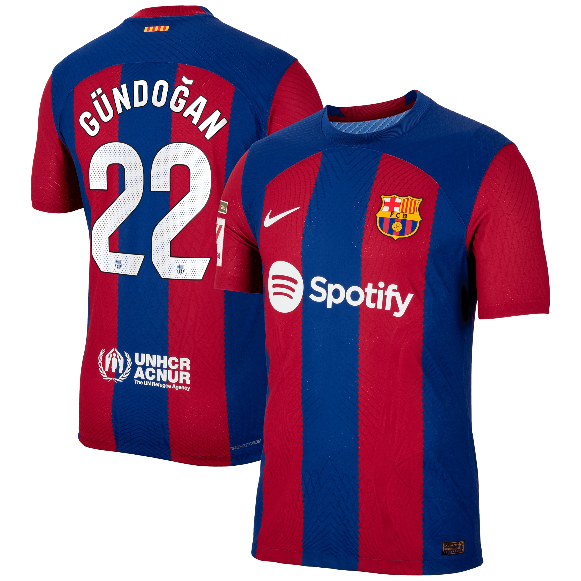 Ilkay Gündogan Barcelona 2023/24 Home Match Authentic Player Jersey – Royal