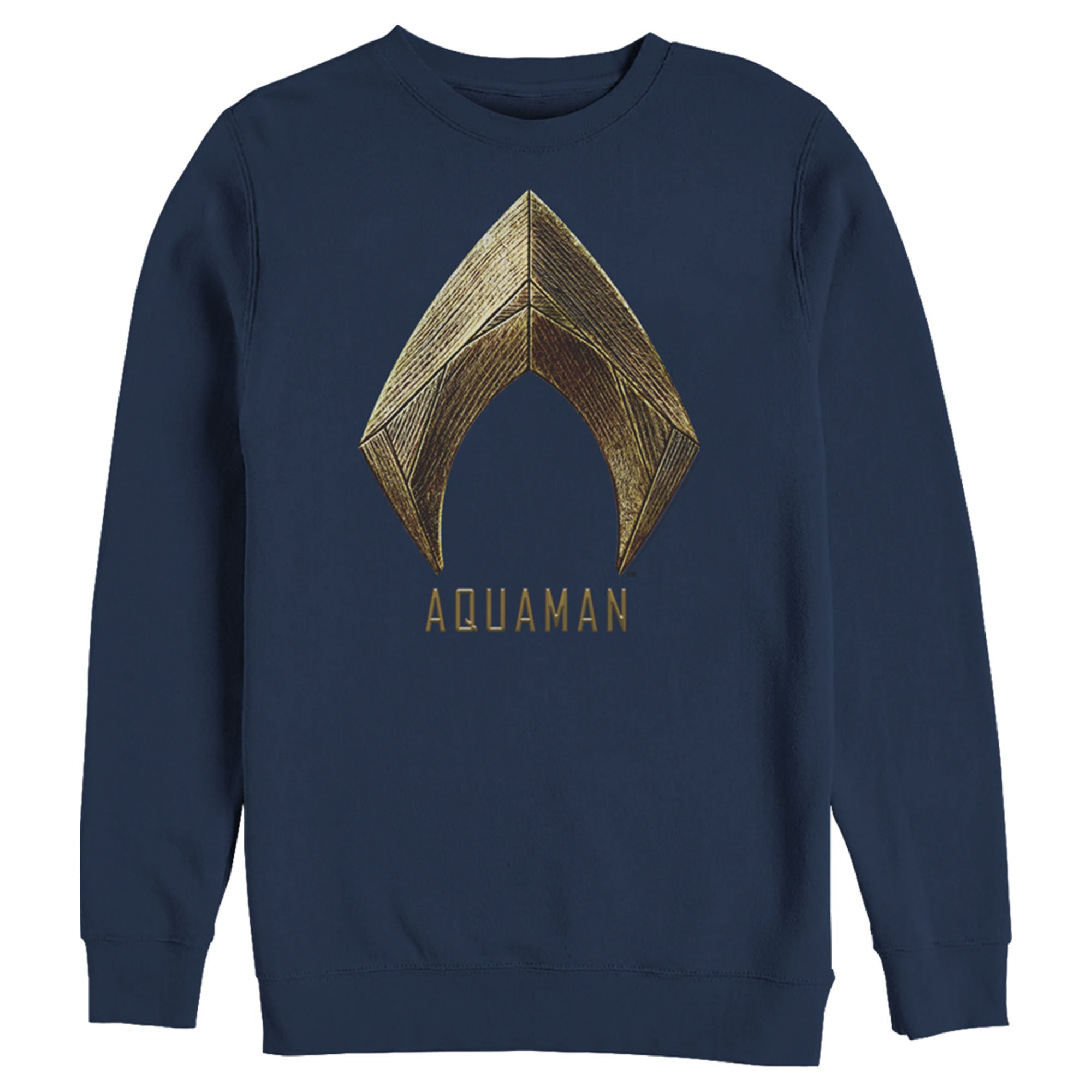 Zack Snyder Justice League Men’S Aquaman Logo  Sweatshirt