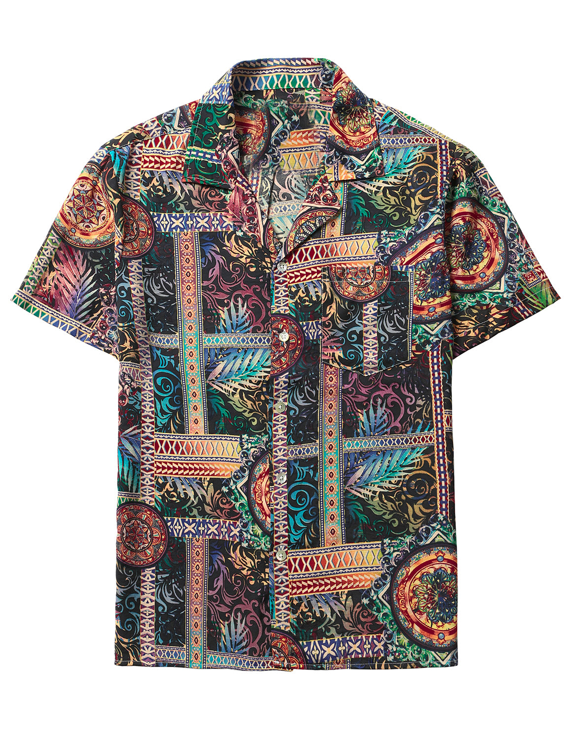 Retro Button Down Hawaii Short Sleeve Shirts Ha14550