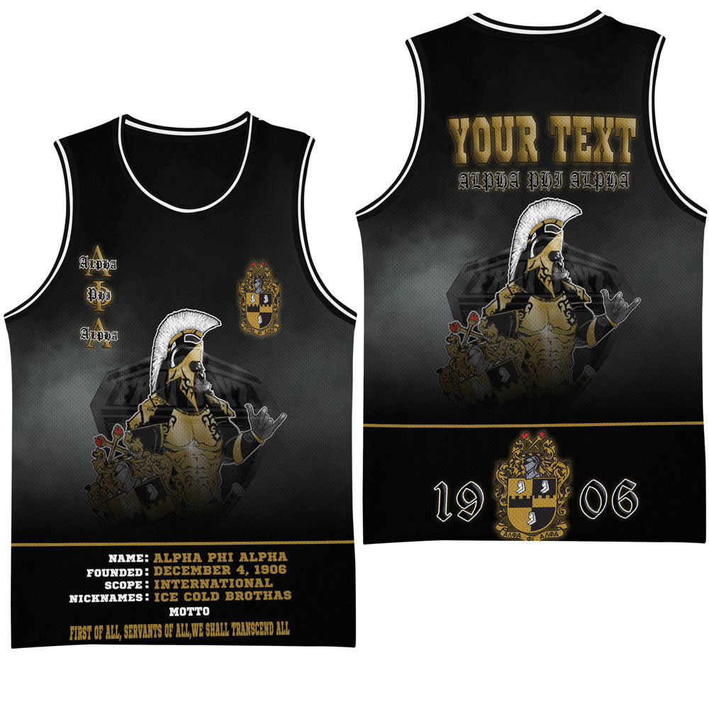 Africazone Clothing – Alpha Phi Alpha Motto Basketball Jersey A35