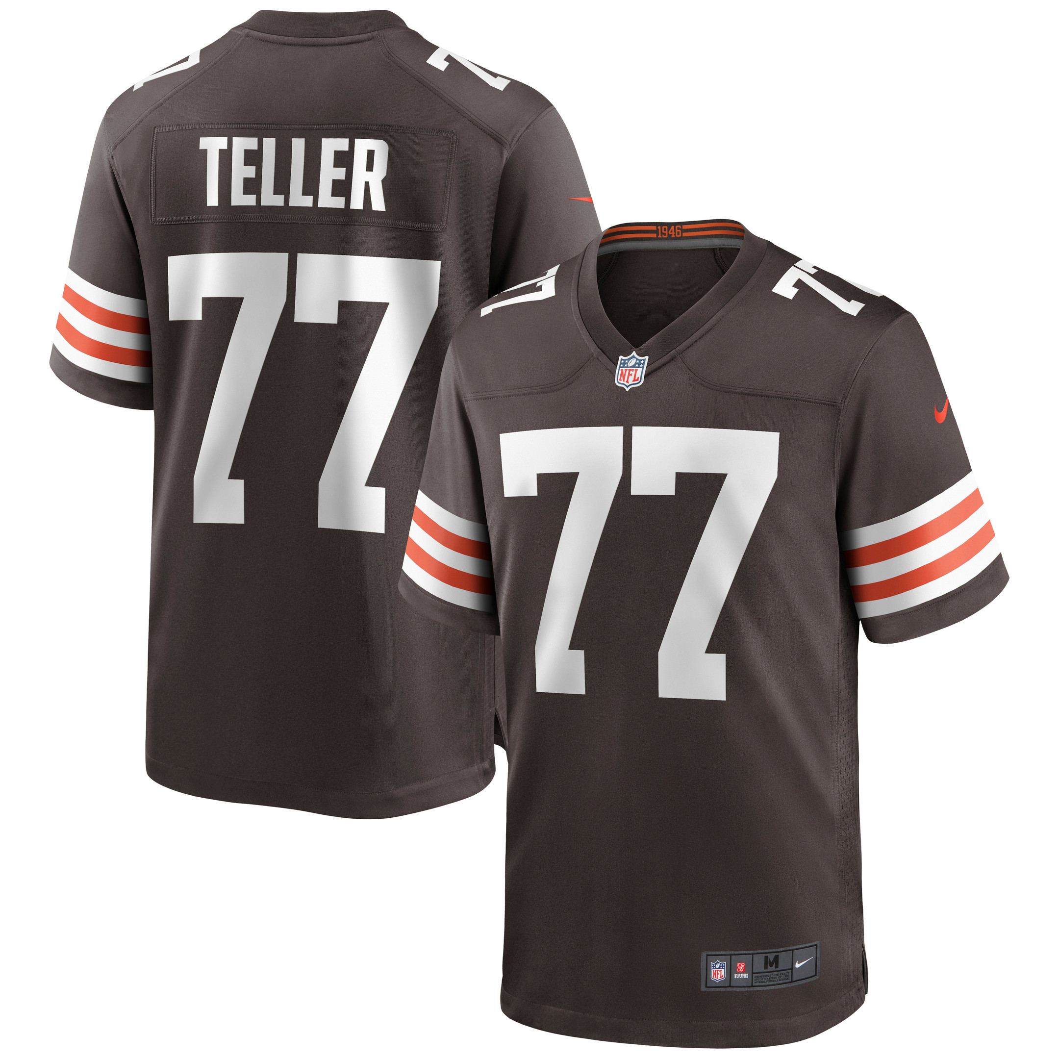 Wyatt Teller Cleveland Browns Game Jersey – Brown NFL