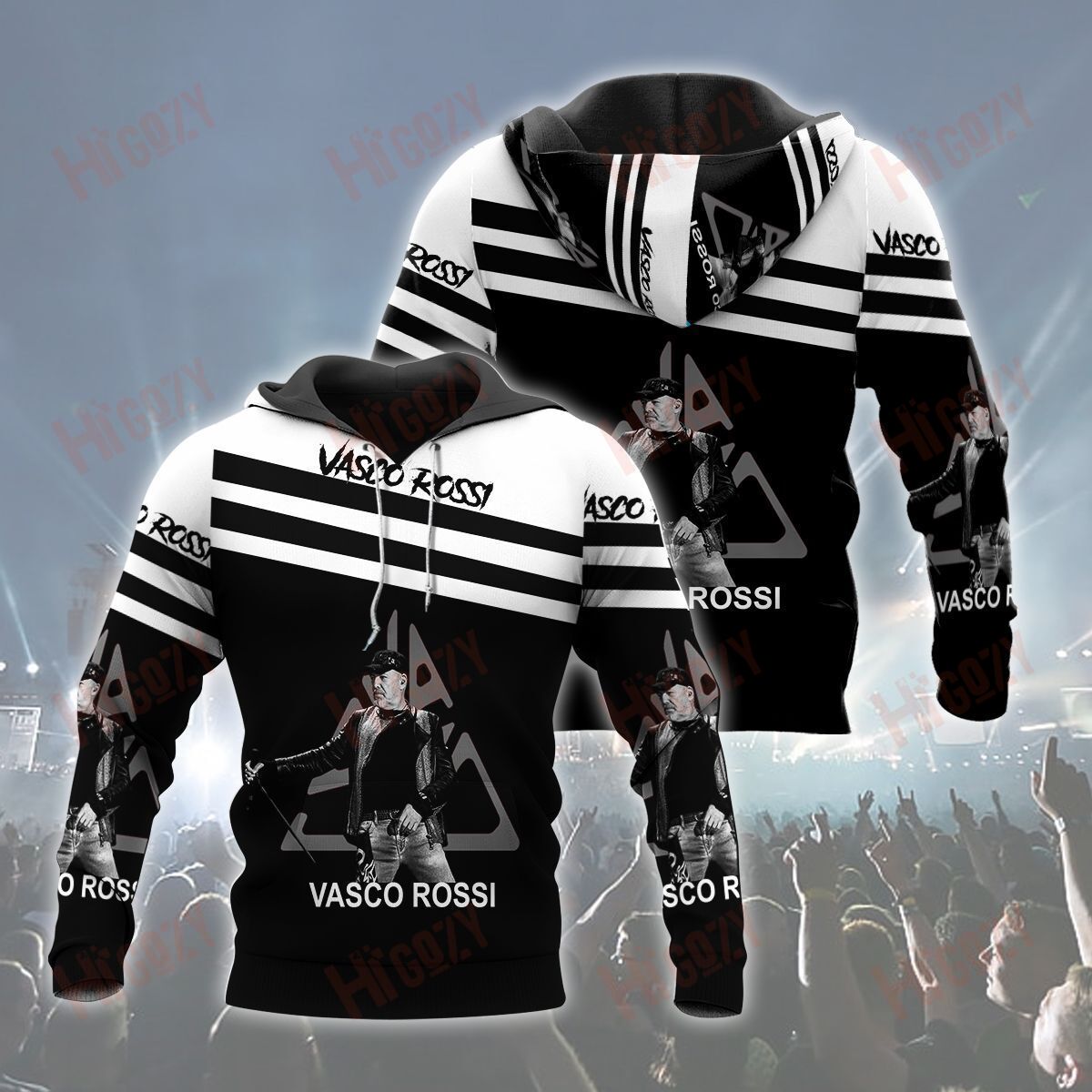 Baeelly™ Vasco Rossi Hoodie 3D All Over Printed Clothes – Mt778