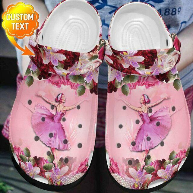 Ballet Flower Personalized 102 Gift For Lover Rubber clog Shoes Comfy Footwear