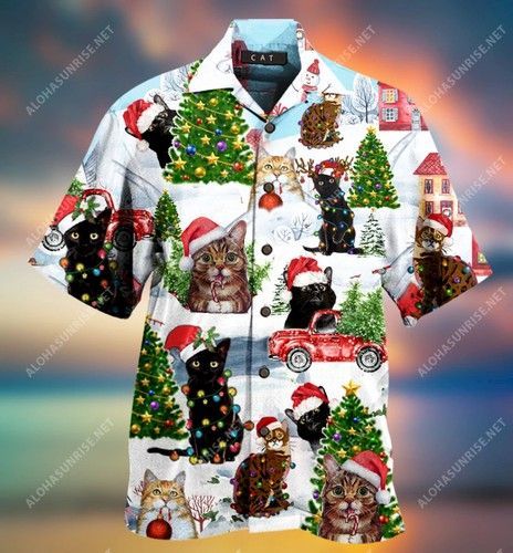 Christmas Cats Unisex Hawaii Shirt Ha108138