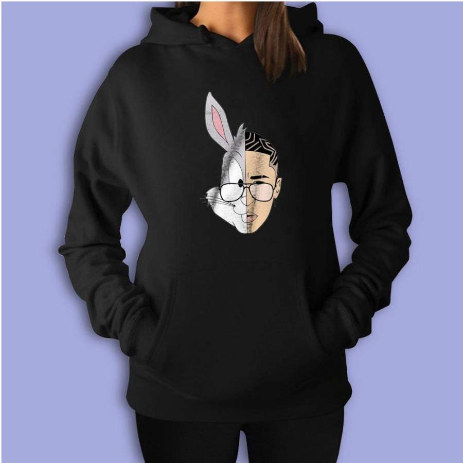 The Books Bunny Looney Toons Women’S Hoodie