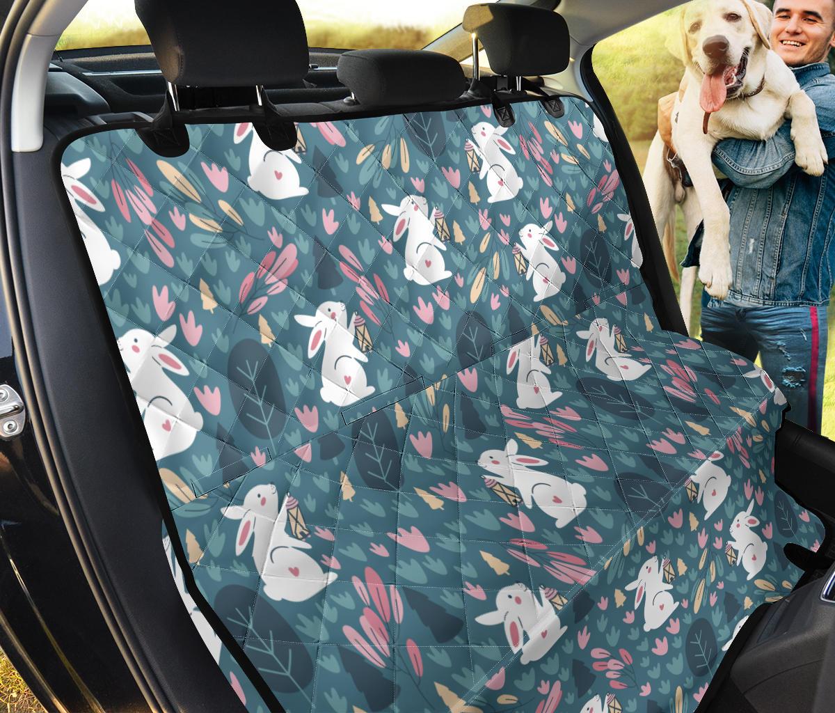 Cute Rabbit Pattern Dog Car Seat Covers