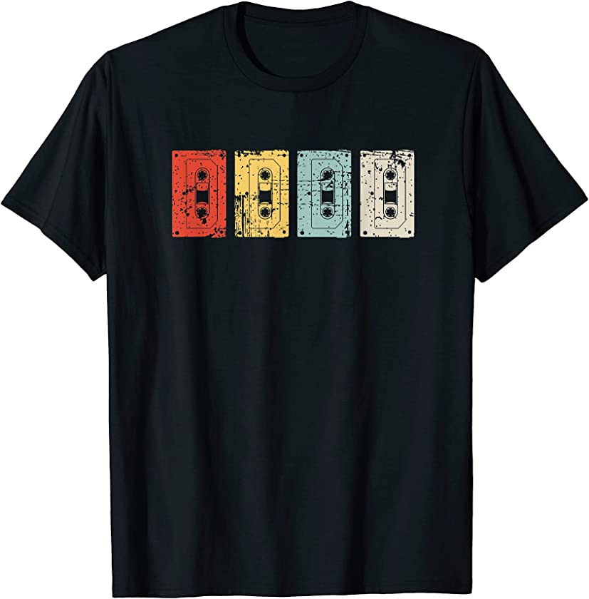 Vintage Retro Look Audio Cassette Tape T-Shirt