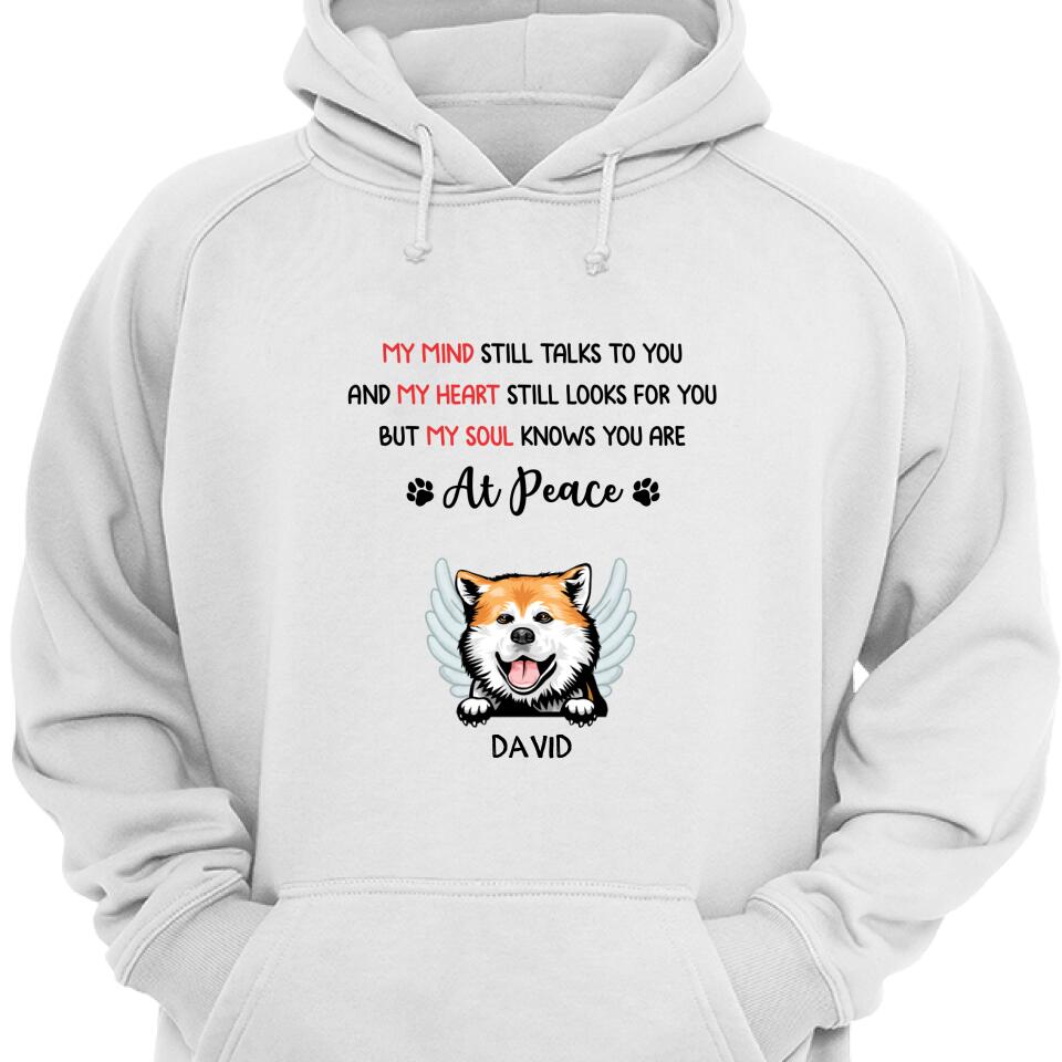 My Mind My Heart My Soul Dog Hoodie, Personalized Memorial Gift – Trending Personalized