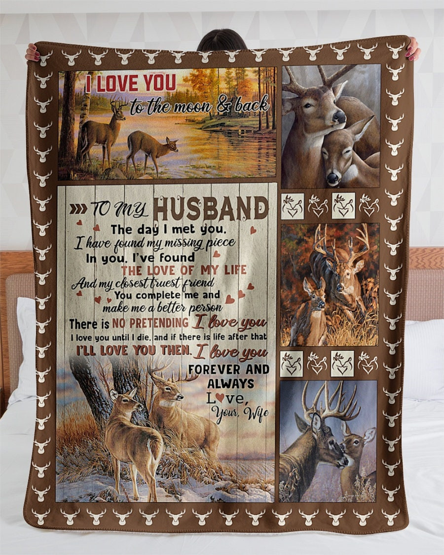 Personalized To My Husband I Love You From Wife| Sherpa Woven Blankets| Gifts For Husband|Christmas Gifts