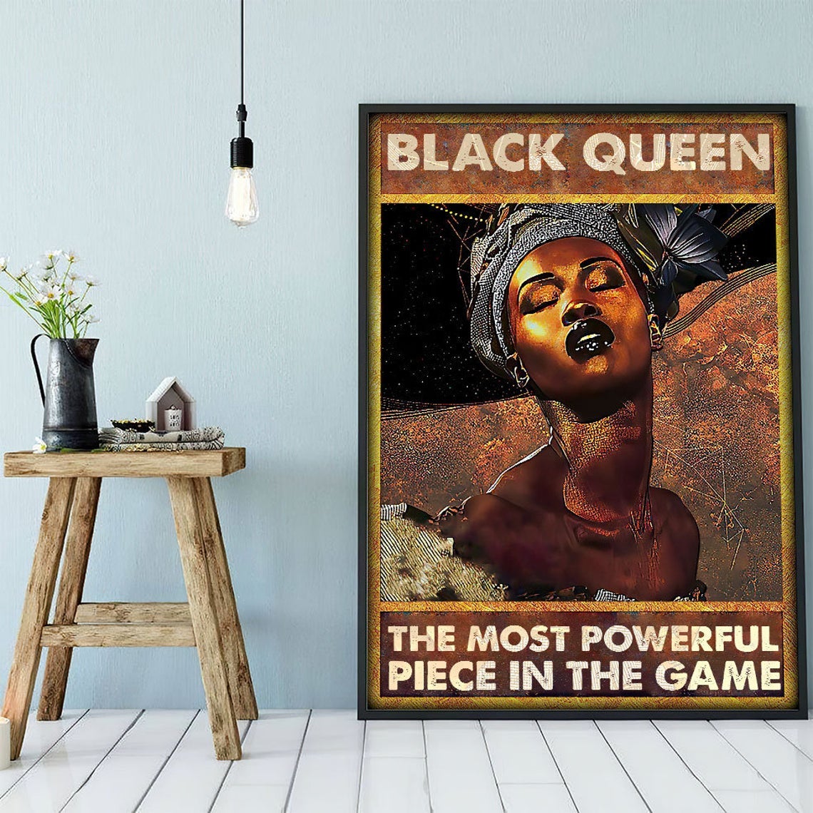 Black Queen In The Game Canvas And Poster, Canvas Prints, My Poster Wall, Canvas Wall Art, Wall Decor Visual Art 1