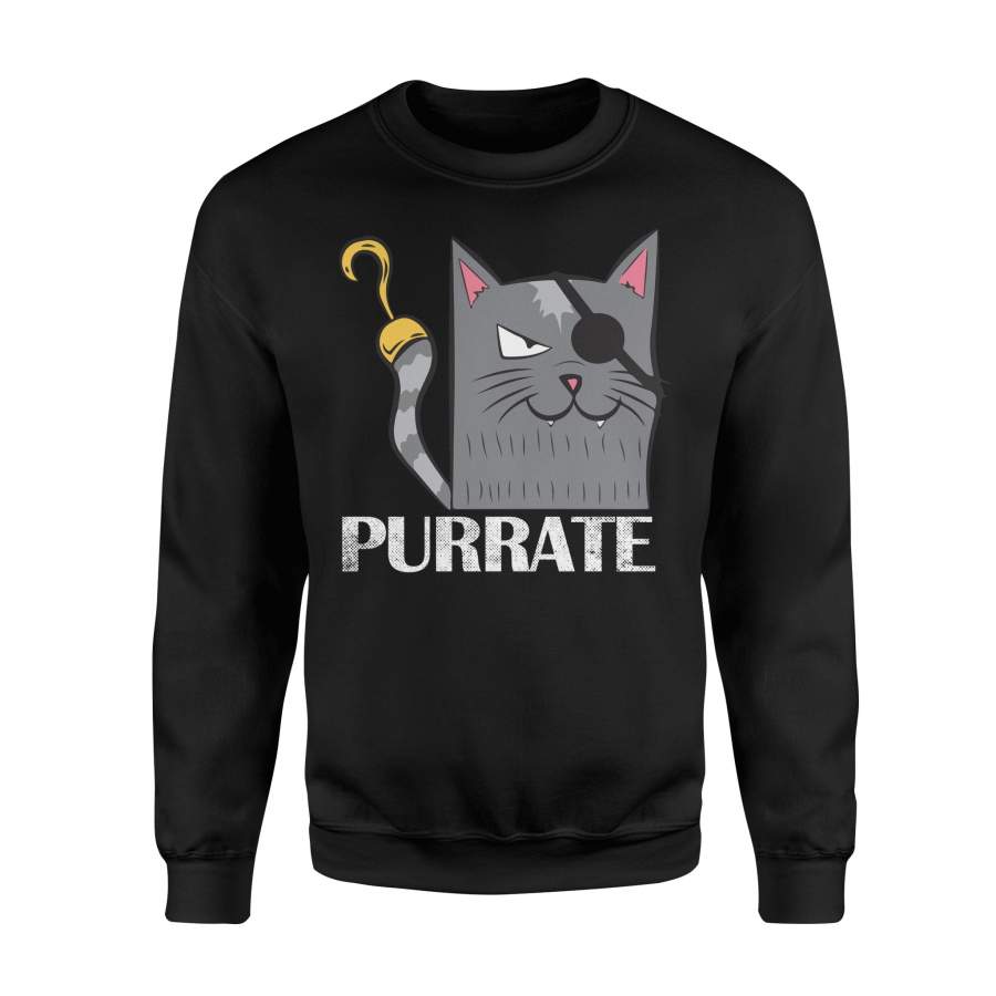 Pirate Cute Cat Happy Halloween Sweatshirt