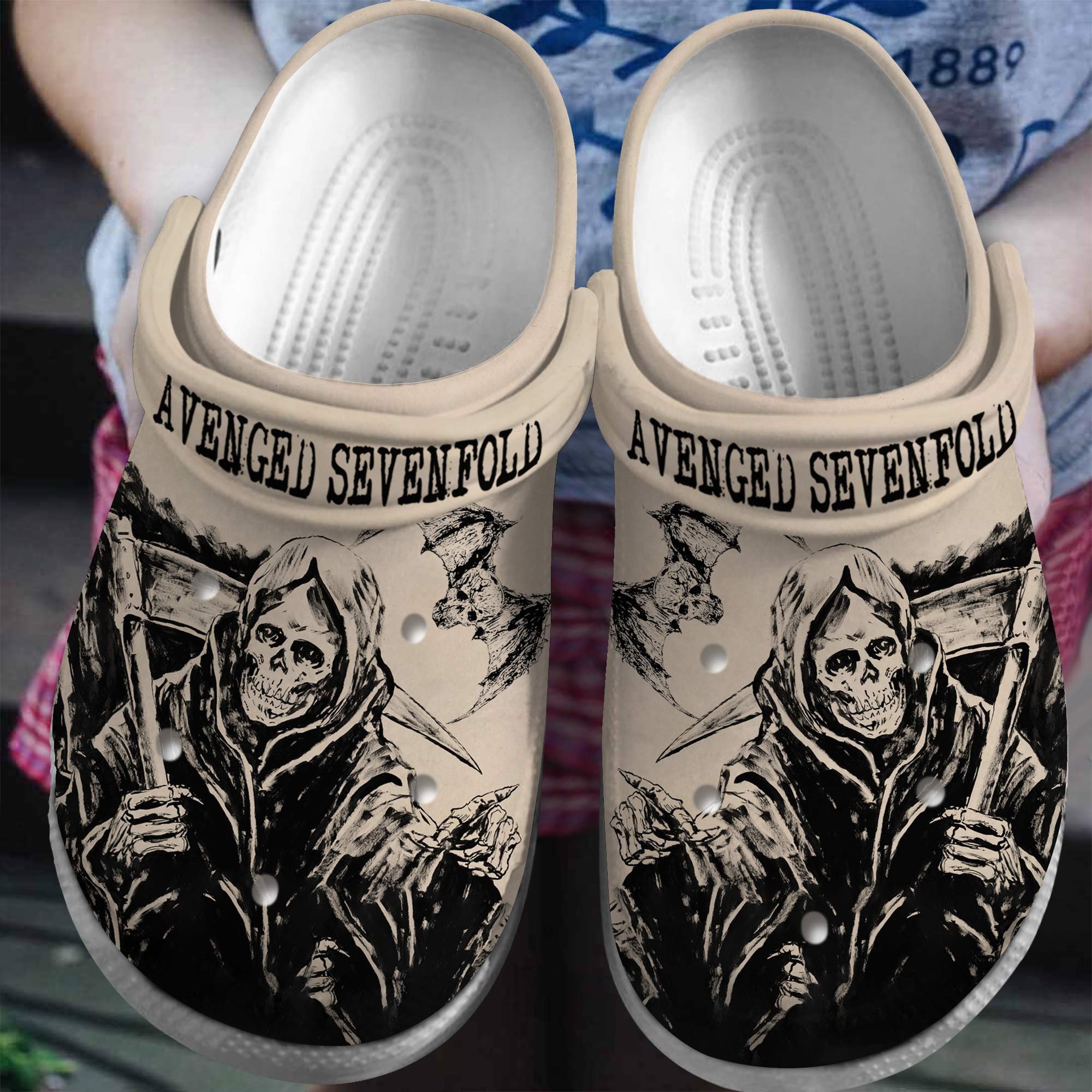 Avenged Sevenfold Music Band Crocs Crocband Clogs Shoes Comfortable For Men Women and Kids 2