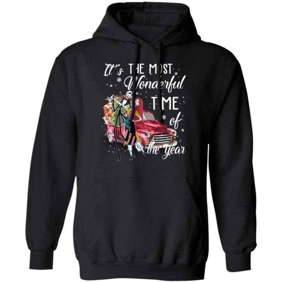 It’s The Most Wonderful Time Of the Year Jack And Sally Hoodie Christmas Gift VA10