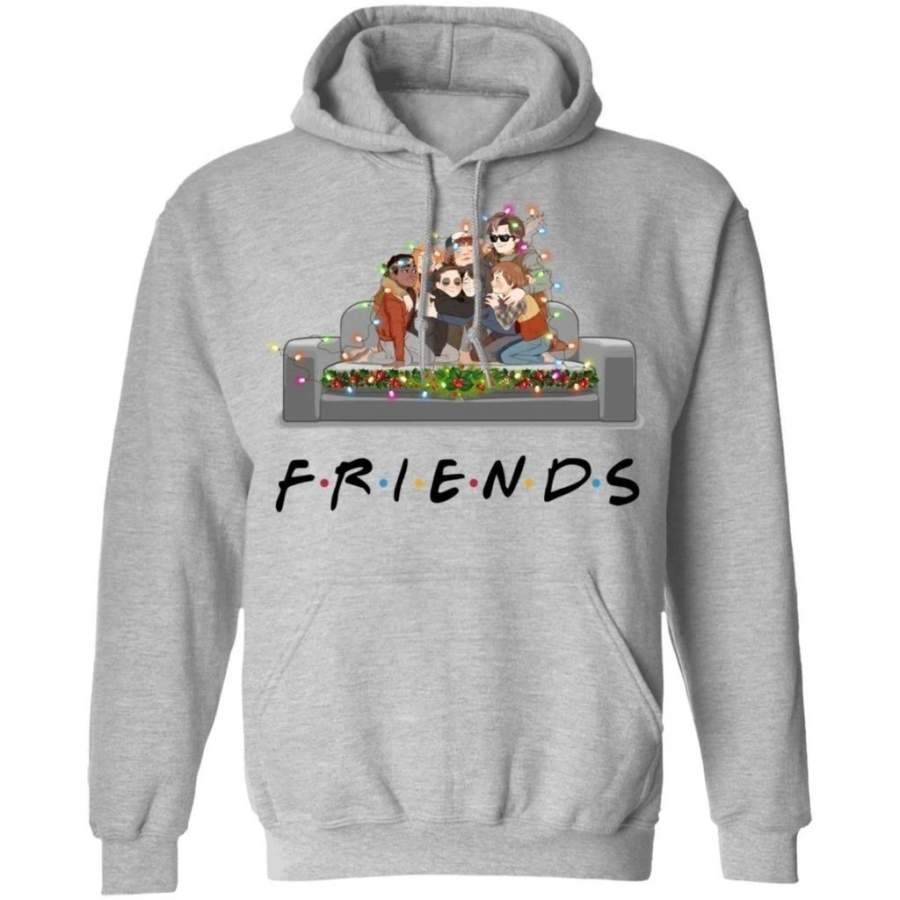 Stranger Things Mixed FRIENDS Christmas Hoodie Cool Gift For Fans MT10