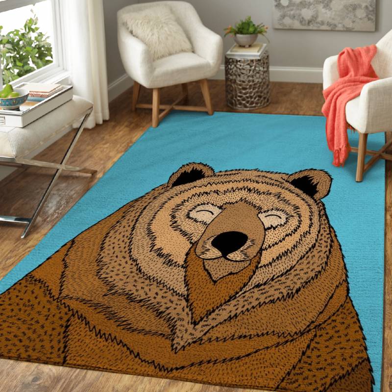 The Happy Bear – Animals Area Rug Carpet