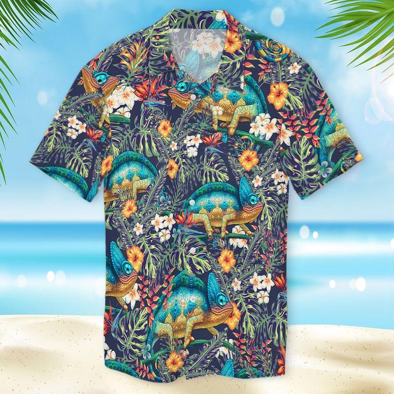 Chameleon Aloha Hawaii Shirts Unisex Ha65109