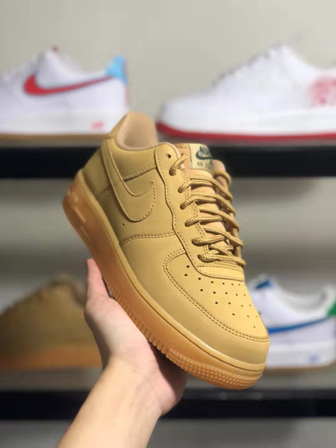 Nike Air Force 1 Low ‘Flax’ Shoes Sneakers SNK559182712